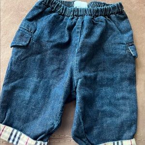 Burberry infant jeans Sz 6m